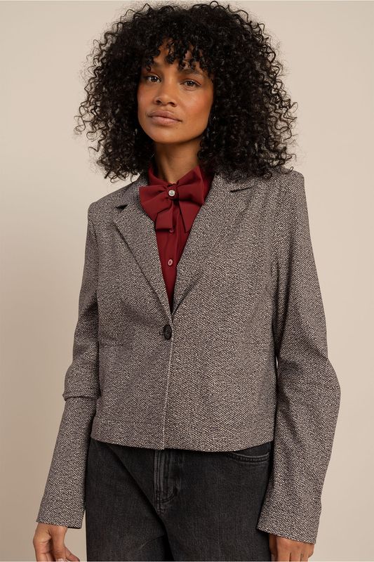 Studio Anneloes Jorine tweed look jacket Beige