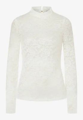 moreandmore Kanten shirt Wit