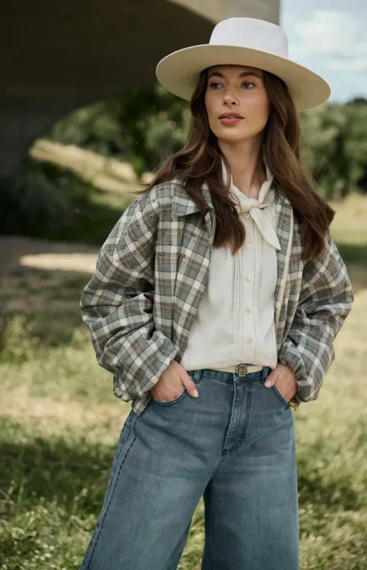 Nukus Dominique Jacket Check Bruin