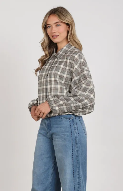 Nukus Dominique Jacket Check Bruin