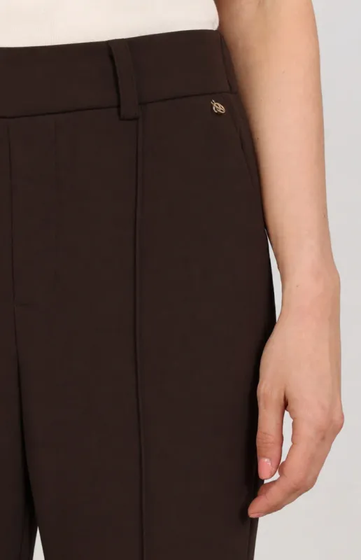 Nukus Jill Pants Suedine Bruin