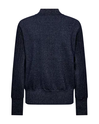 Freequent Trui met glittereffect Blauw
