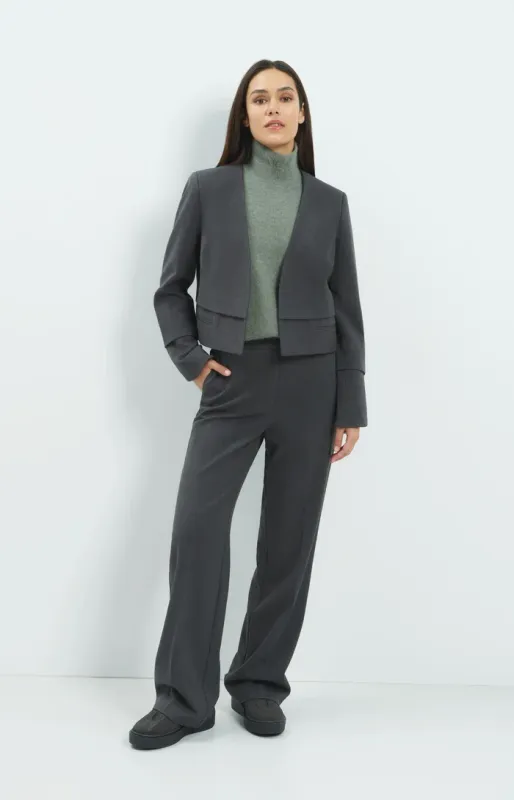 YAYA Pantalon met rechte pijpen Zwart