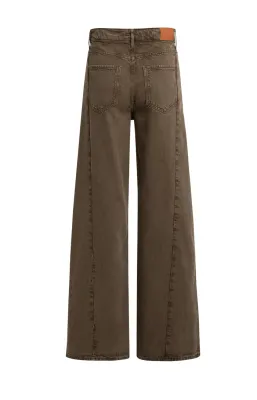 YAYA Denim met wijde pijpen - L34 Bruin