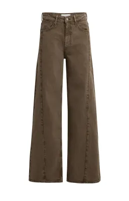 YAYA Denim met wijde pijpen - L34 Bruin
