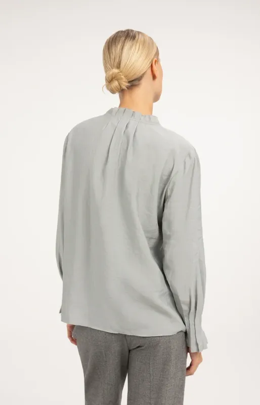 YAYA Blouse met plooidetails Grijs