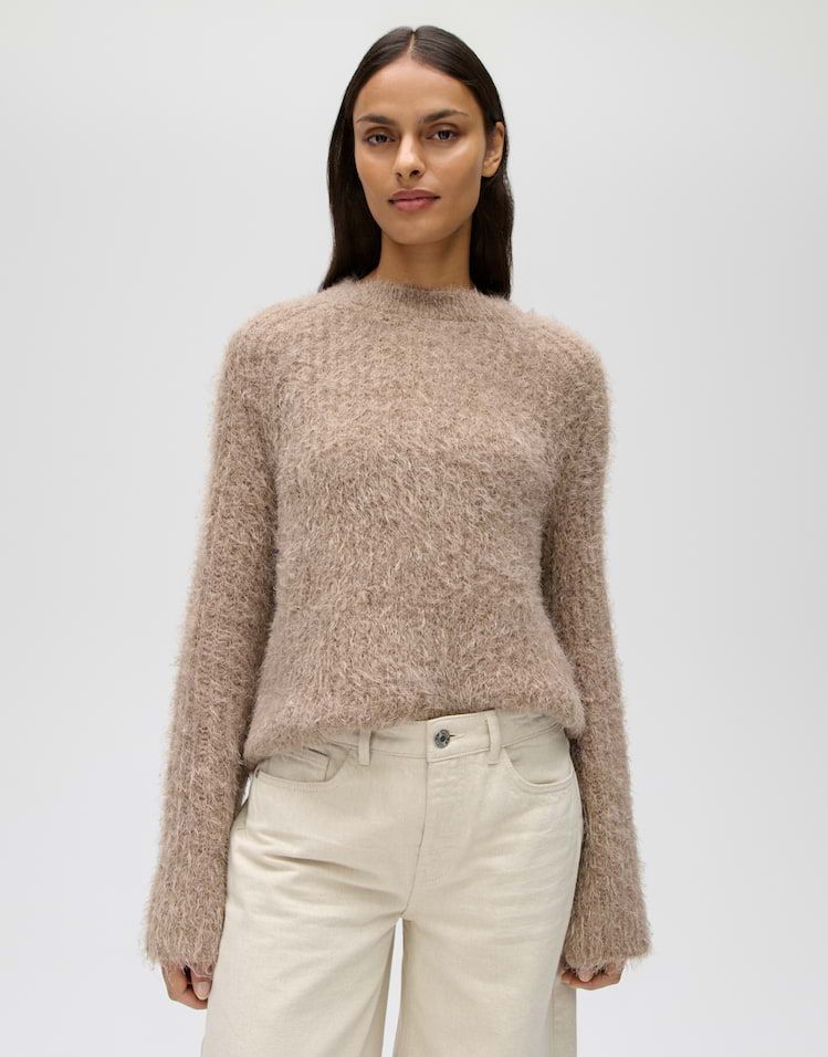 Opus Pontes zachte trui Beige