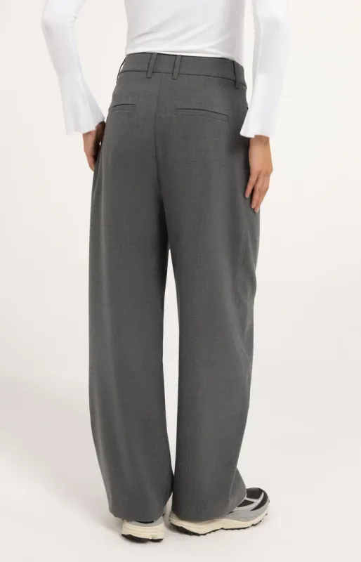 YAYA Broek met barrelpijpen Grijs