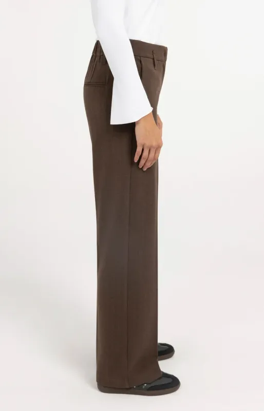 YAYA Pantalon met rechte pijpen Bruin