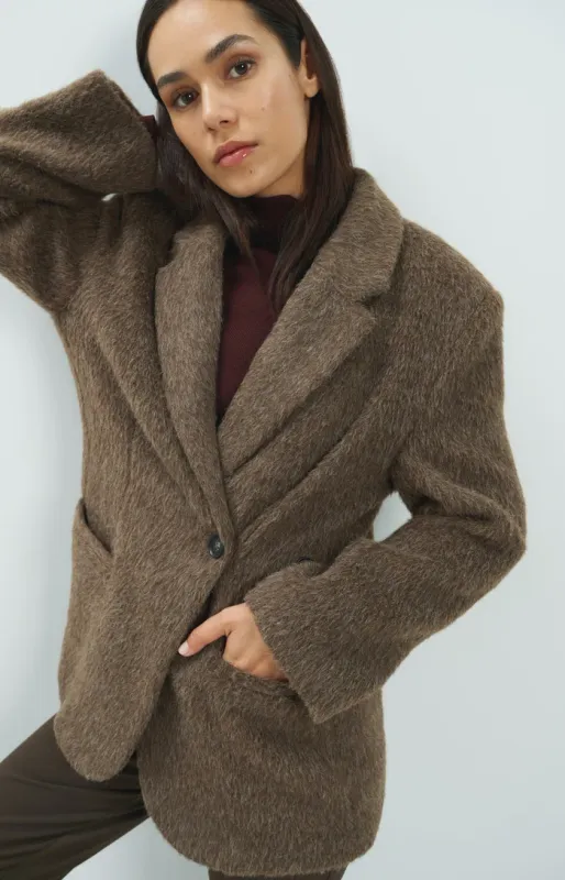 YAYA Oversized blazerjas Bruin
