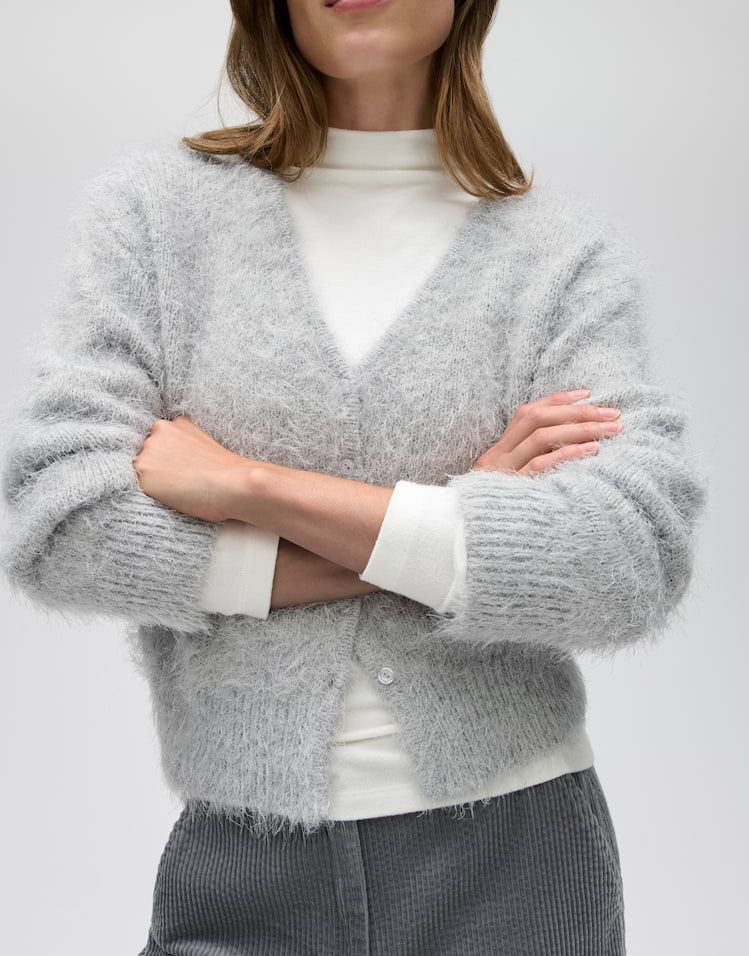 Opus Diske Zachte Vest Grijs