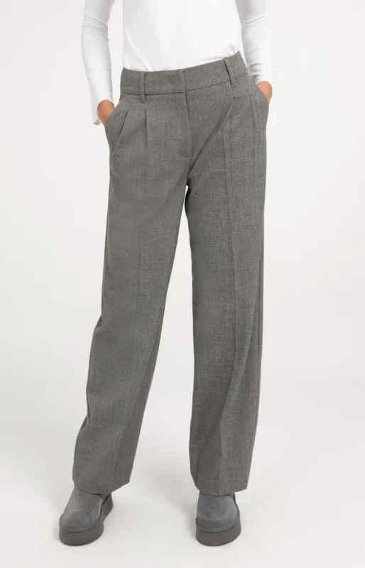 YAYA Zachte geweven pantalon Grijs
