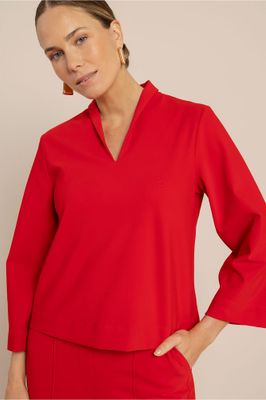 Studio Anneloes Cynthia bonded top Rood
