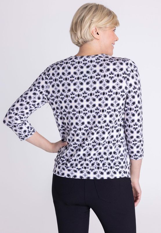 Frank Walder Shirt met plooien Paars