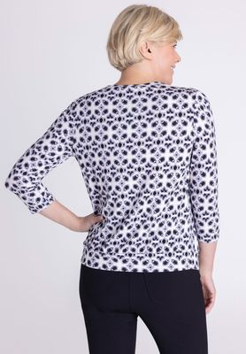 Frank Walder Shirt met plooien Paars