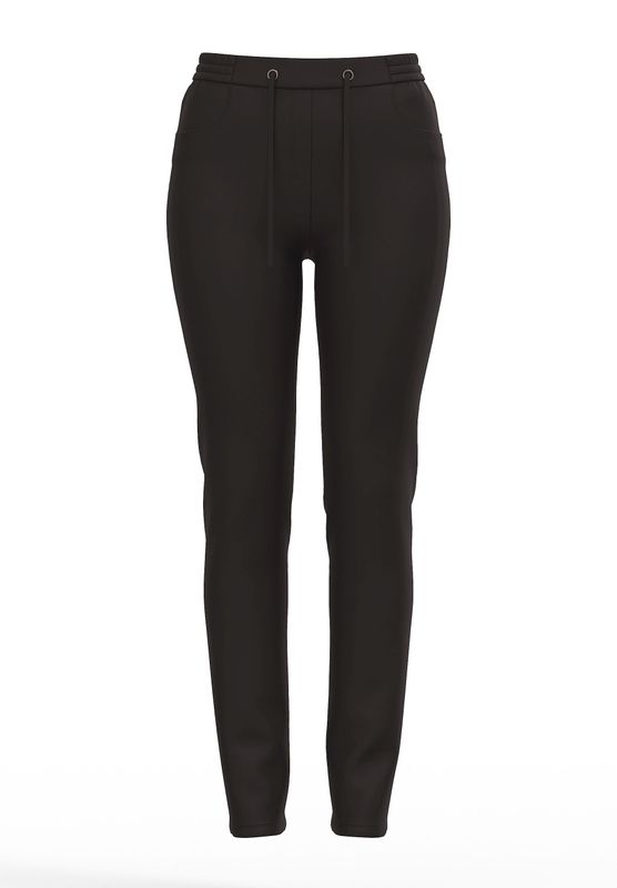 Frank Walder Broek met elastische boord Bruin