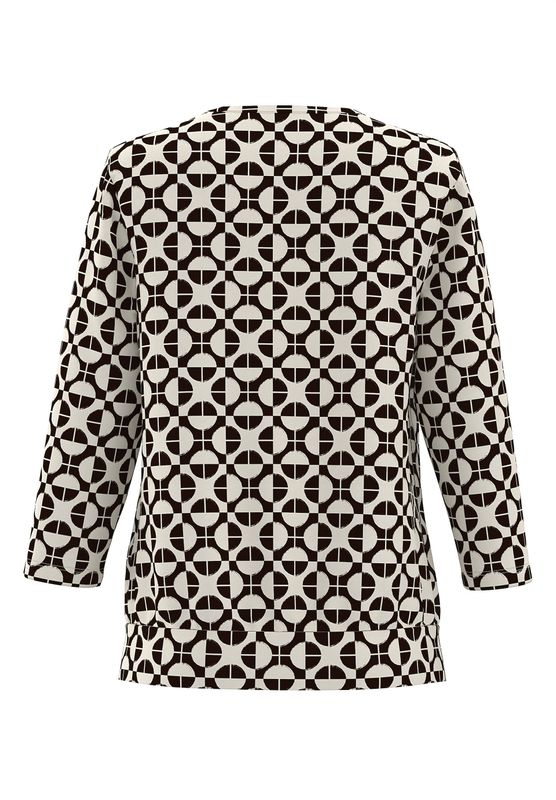 Frank Walder shirt met plooien Beige / Bruin