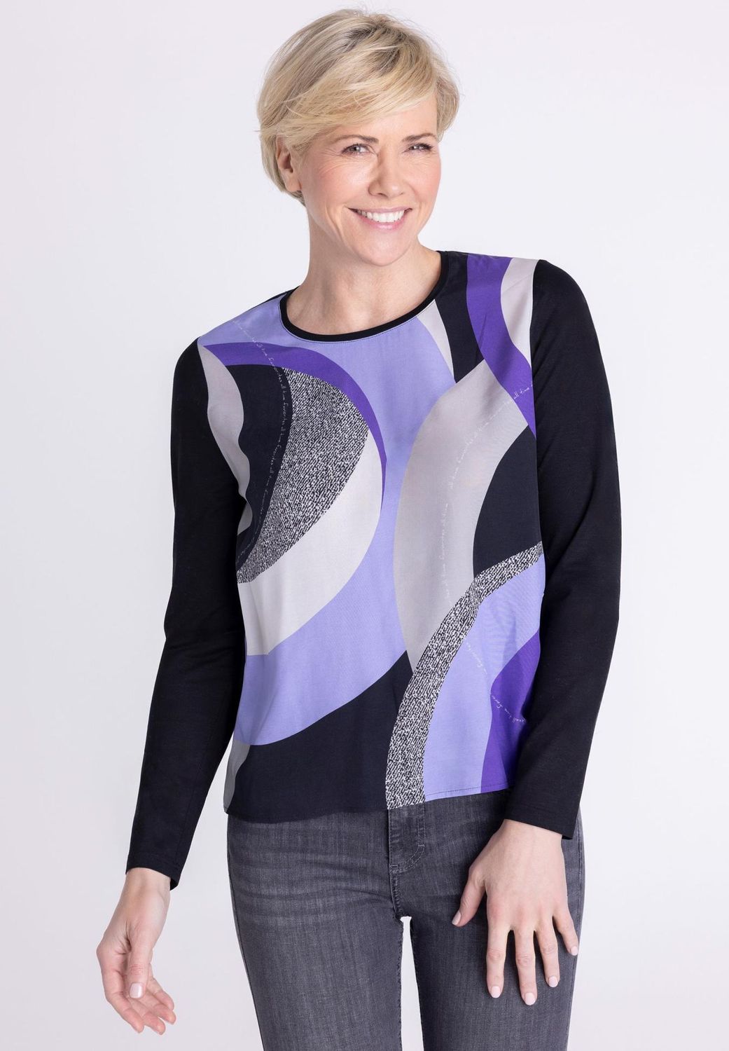 Frank Walder shirt met print Paars
