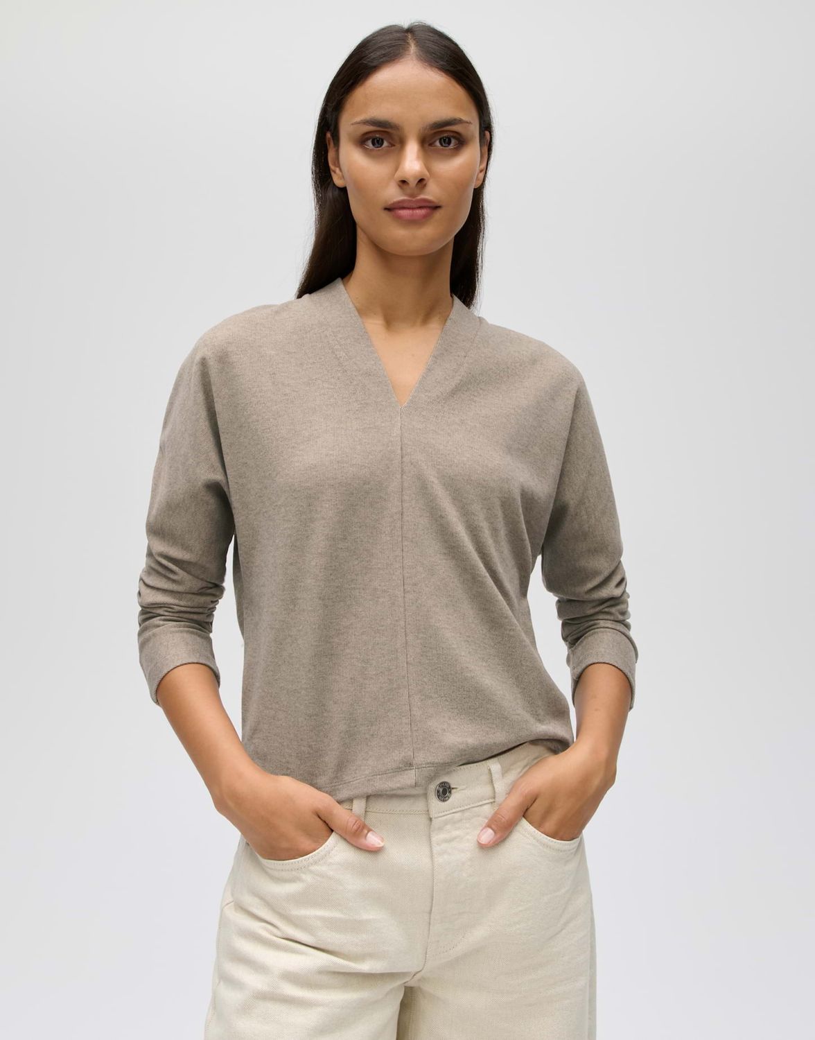 Opus Sadosa shirt Beige