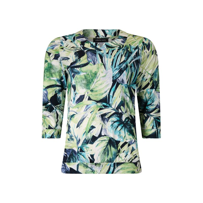 Roberto Sarto Blouson ronde hals Groen