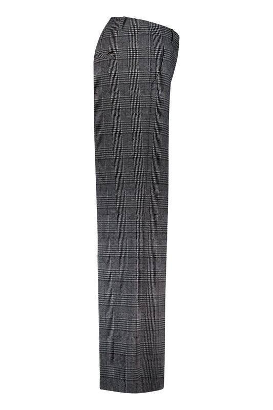 Gardeur Geruite Broek Grijs