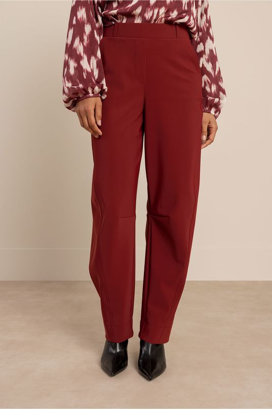 Studio Anneloes Marlis Bonded Barrel Broek Rood