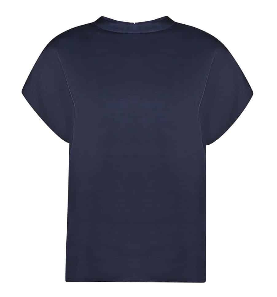 Geisha Satijene top Blauw
