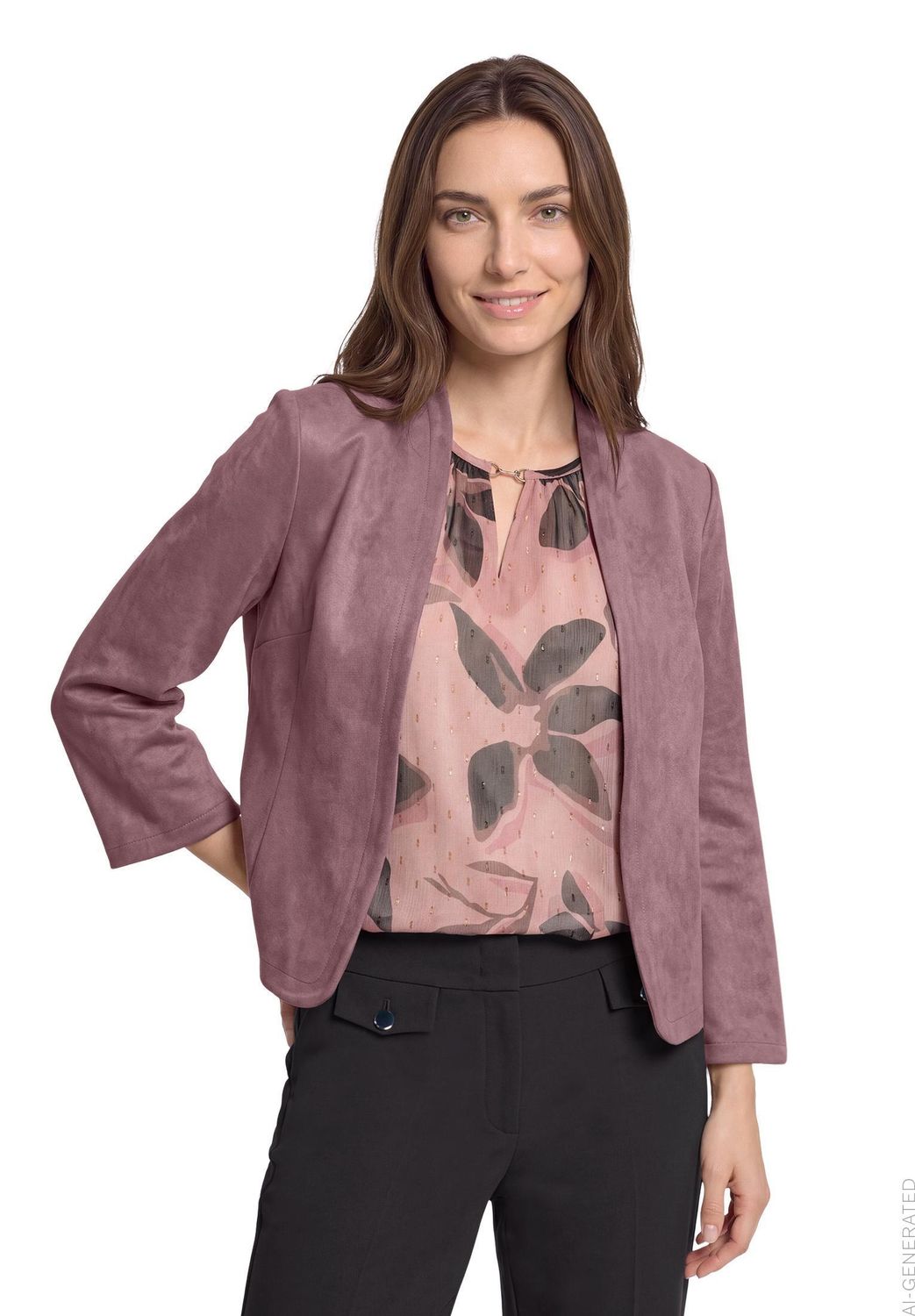 Betty Barclay Blazer van Suede Roze