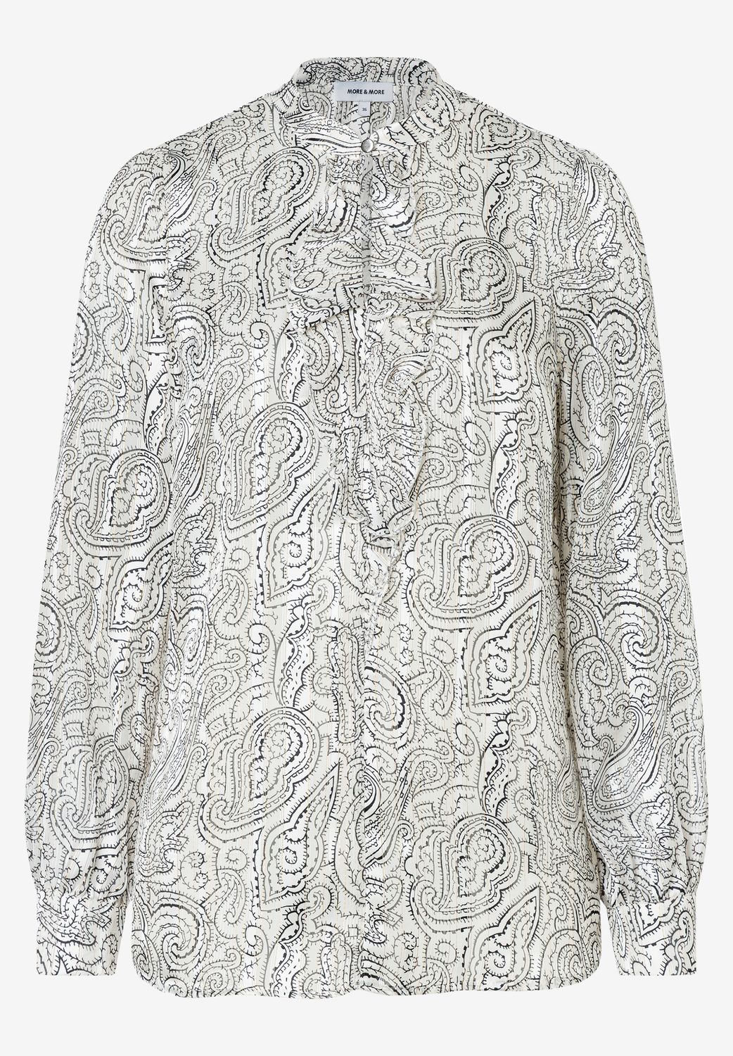 More&amp;More Paisley Blouse Zilver