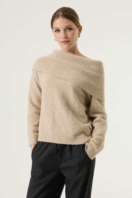 Garcia off shoulder trui Beige