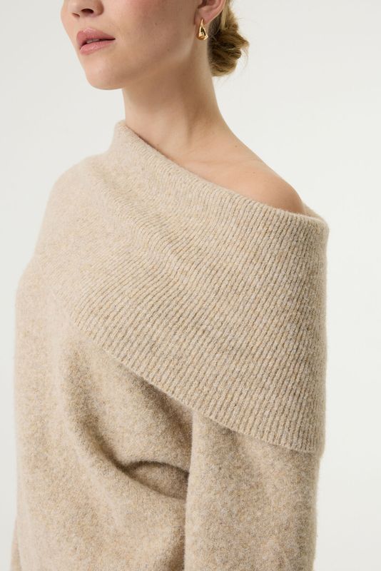 Garcia off shoulder trui Beige