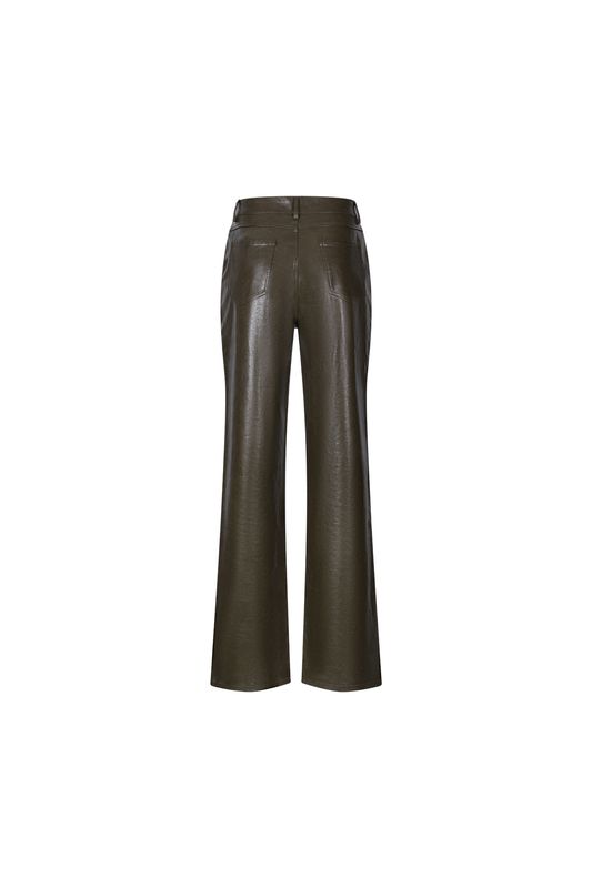 Nukus Patricia leren Broek Groen