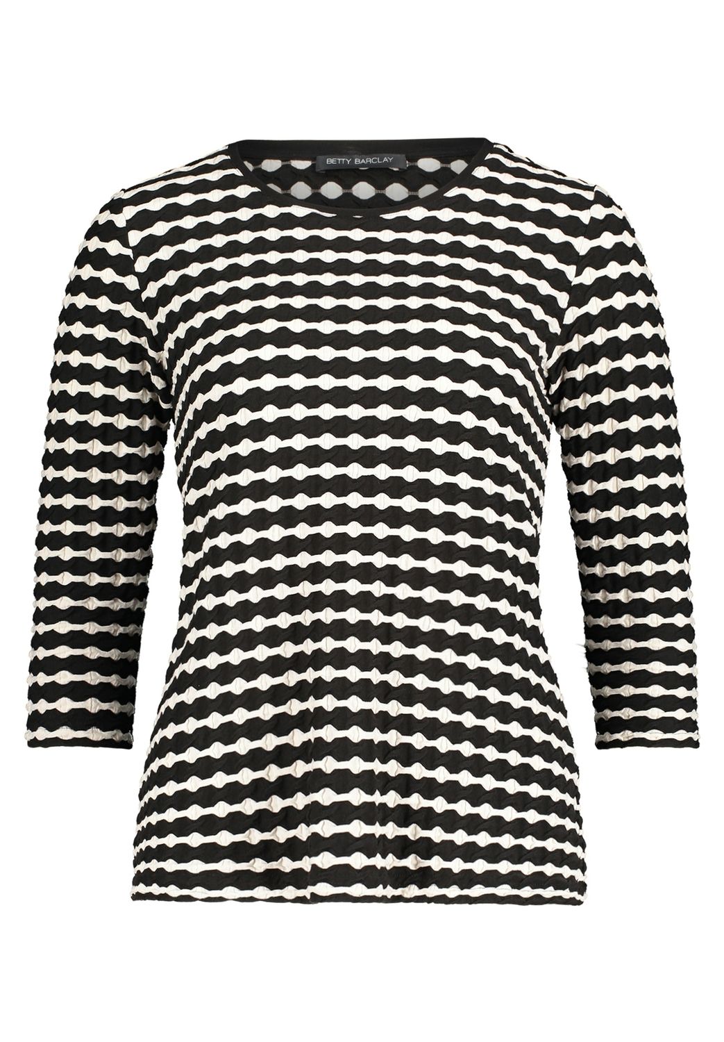 Betty Barclay Shirt met 3/4 mouwen Zwart/wit