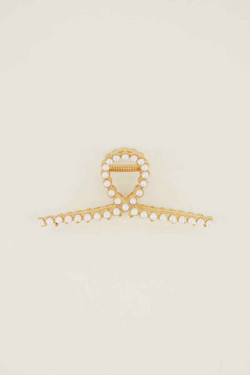 My Jewellery Hairclip pearls gold Goud