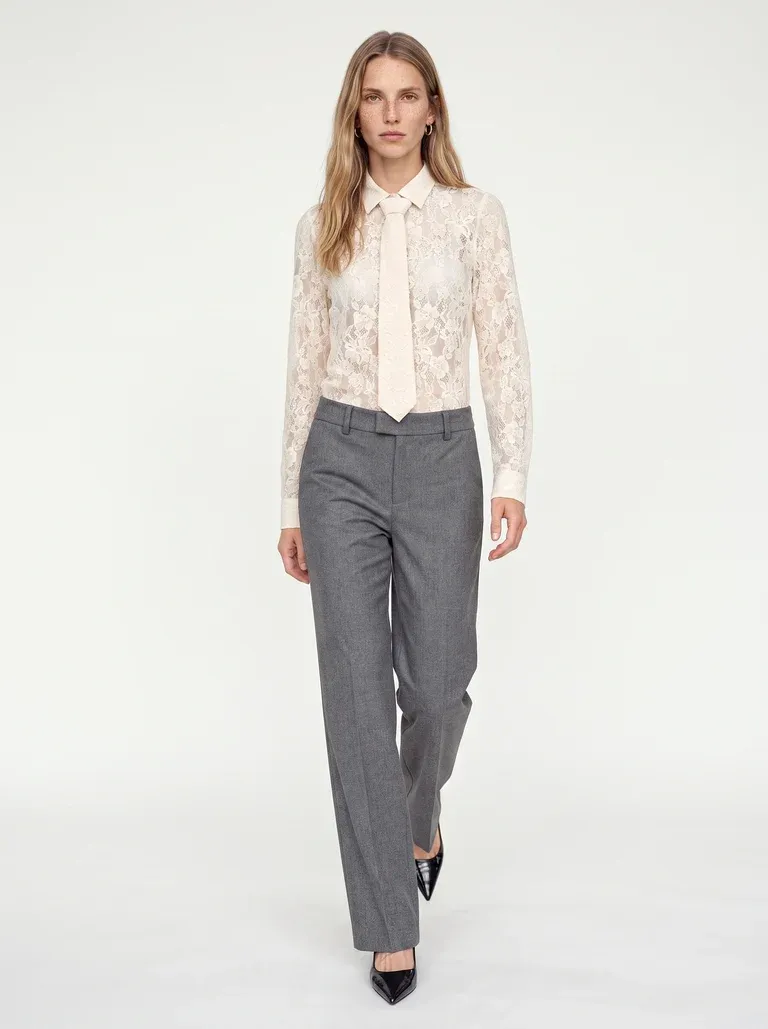 Mos Mosh Kanten striklint blouse Ecru