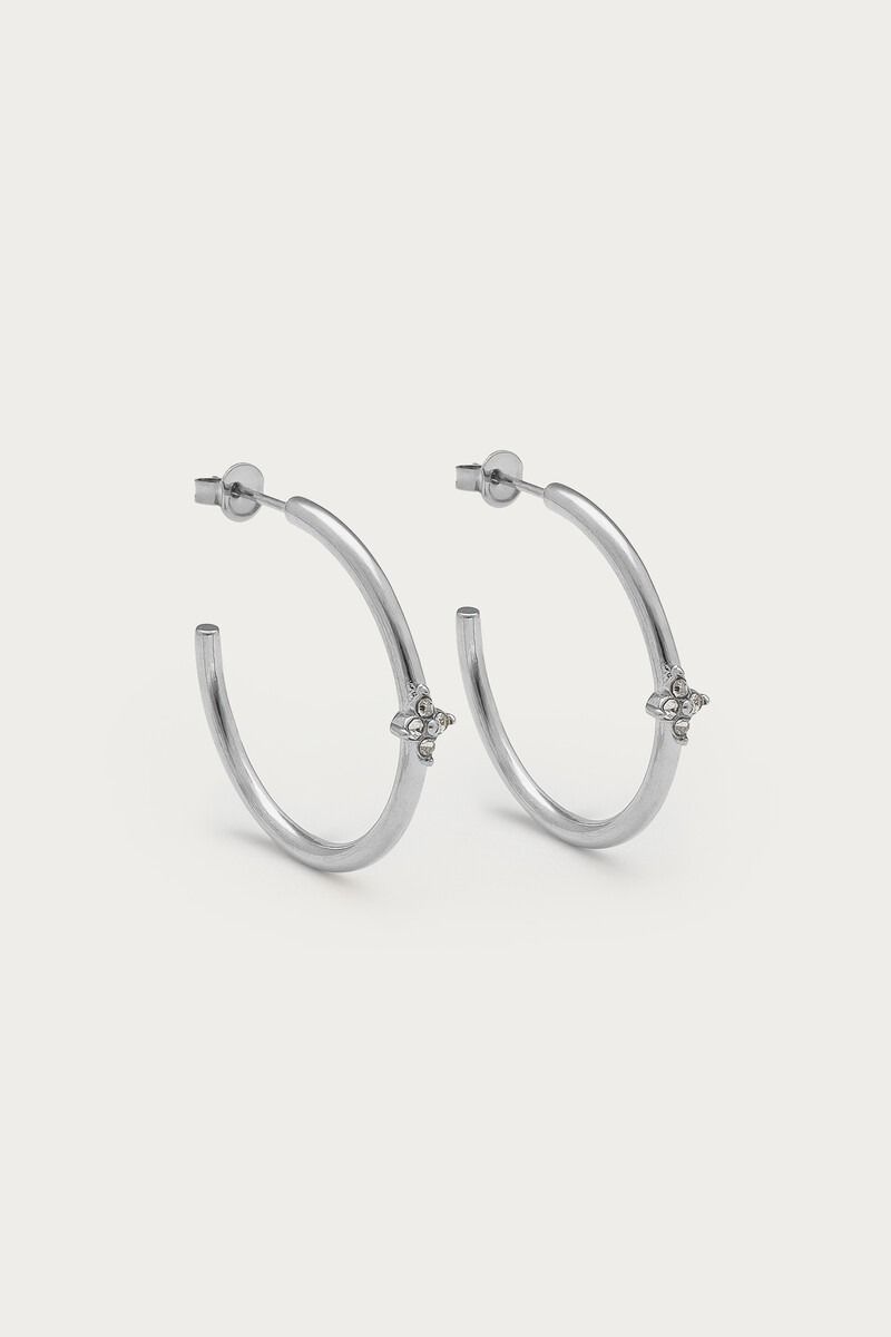 My Jewellery Magical oorringen met klaver Strass Zilver