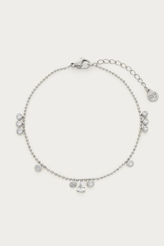 My Jewellery Magical armband met dots strass stenen Zilver