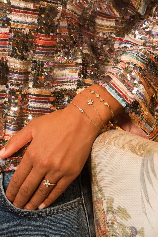 My Jewellery Magical armband met drie strass stenen Goud