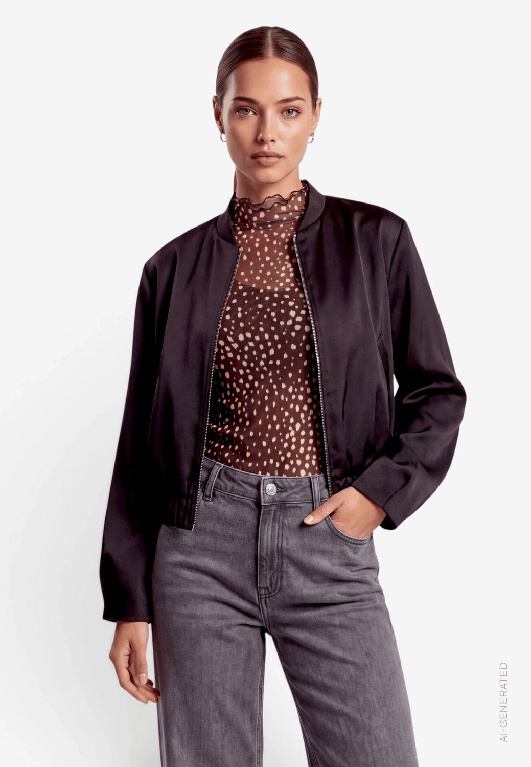 Zero Blouson met lange mouwen Zwart