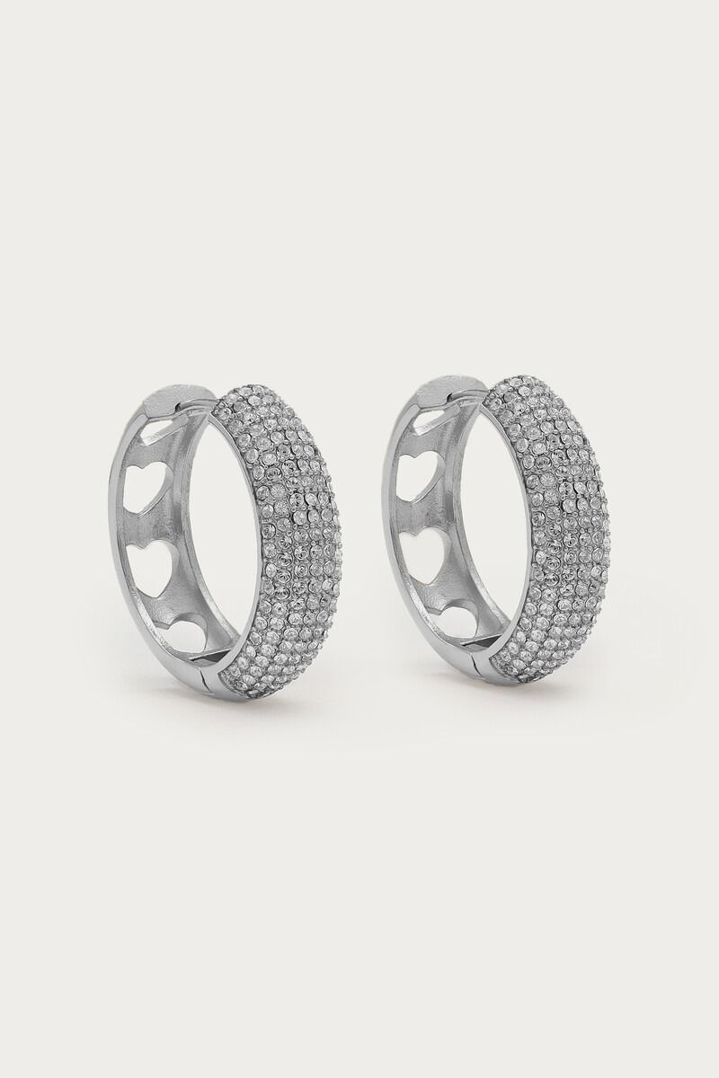 My Jewellery Magical statement oorringen met strass Zilver