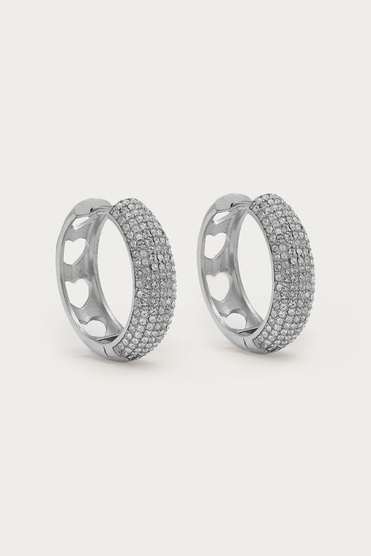 My Jewellery Magical statement oorringen met strass Zilver