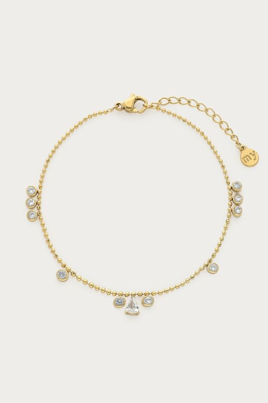 My Jewellery Magical armband met dots strass stenen Goud