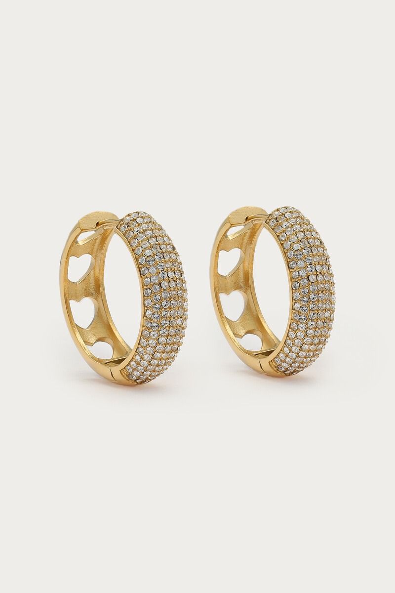 My Jewellery Magical statement oorringen met strass Goud