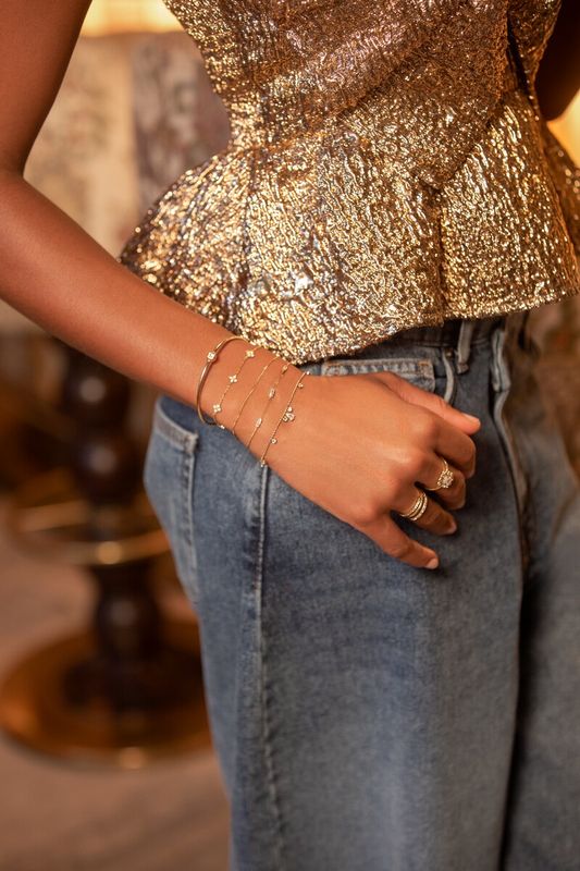 My Jewellery Magical bangle met strass steen dot Zilver