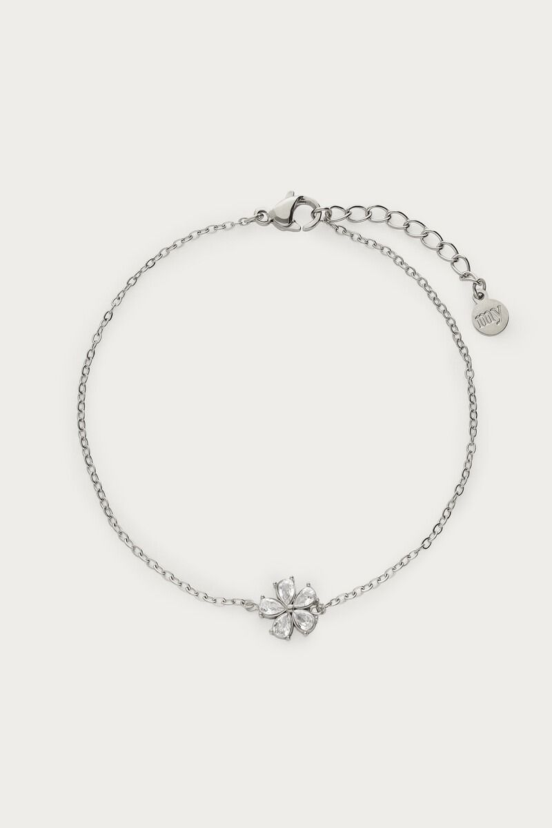 My Jewellery Magical armband met kleine bloemen strass steen Zilver