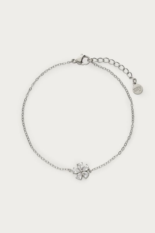 My Jewellery Magical armband met kleine bloemen strass steen Zilver