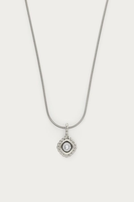 My Jewellery magical vintage ketting met strass steen Zilver