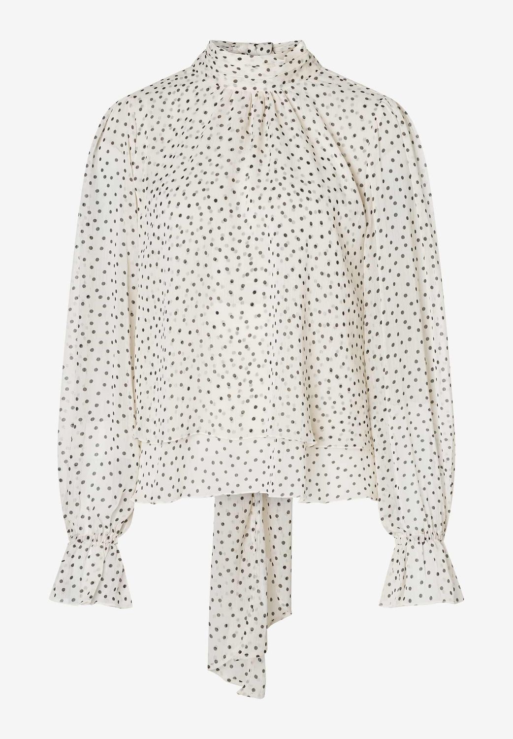 More&amp;More Blouse met stippen Wit