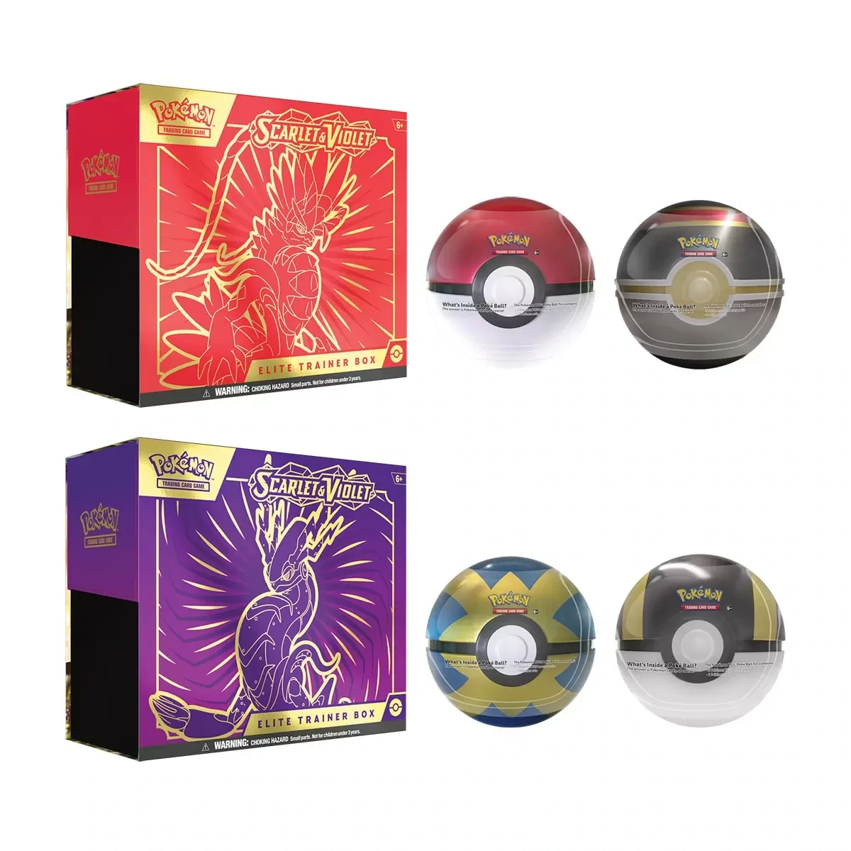 Pokemon Miraidon Elite Trainer Box + Quick Ball + Ultra Ball 