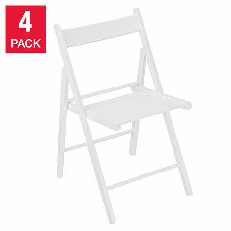 Star Elite Solid Wood Folding Banquet Chair 4-pack